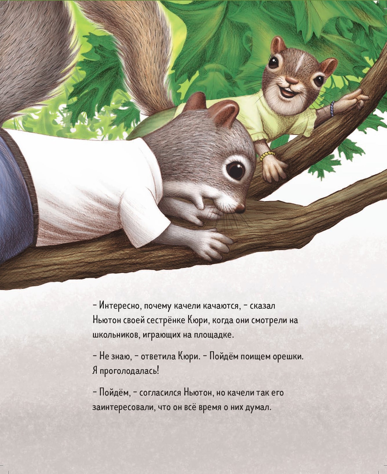 Ньютон и Кюри: любознательные бельчата