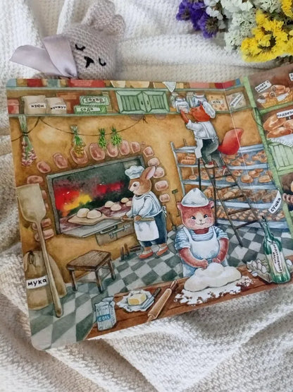 Колыбельная для зайки. Виммельбух с окошками
